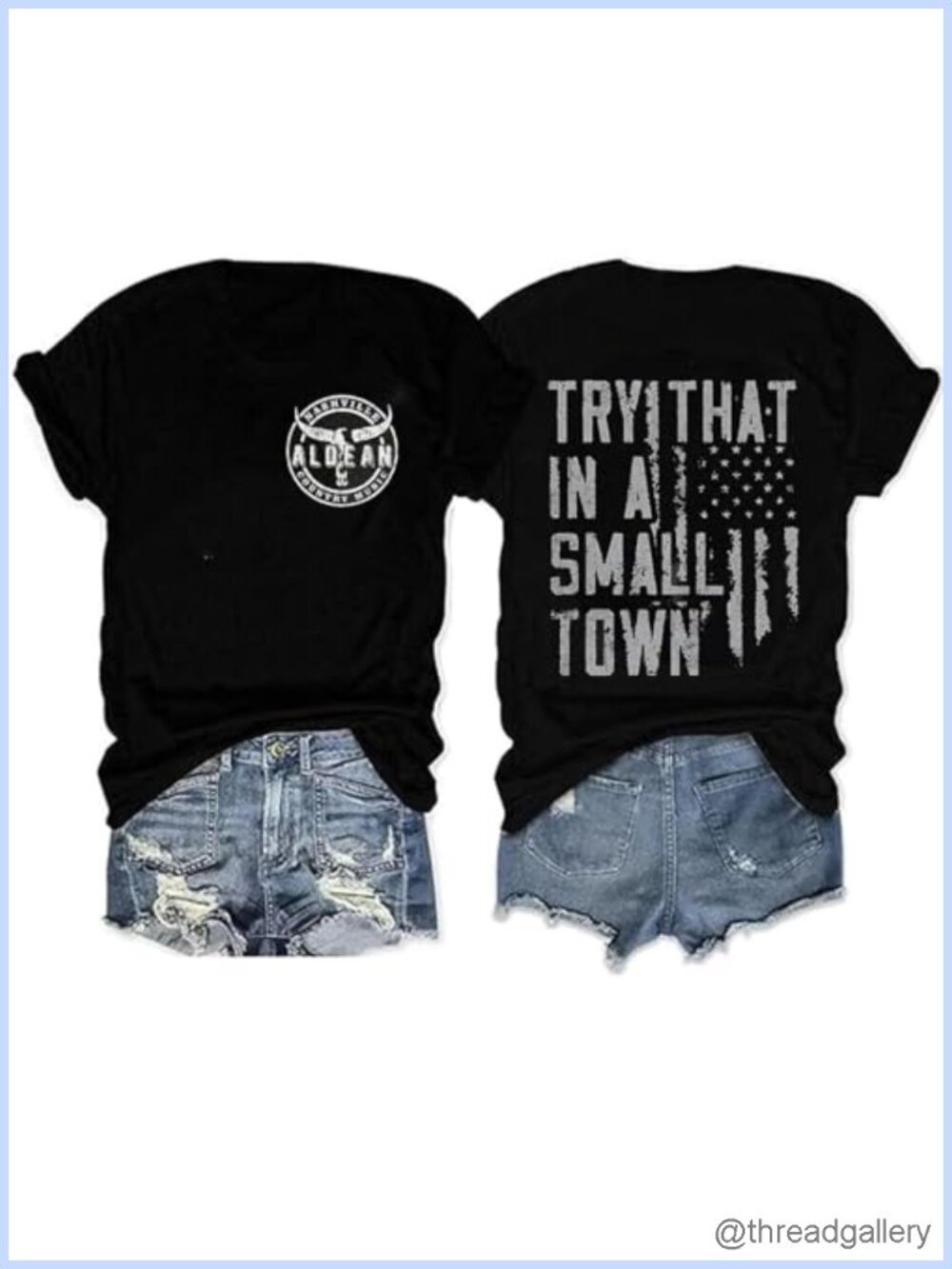 Oversized Graphic Country Concert Tee Vintage Cowgirl Western Rock Band T-Shirt